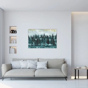 Tablou - Animale din pădure (90x60 cm)