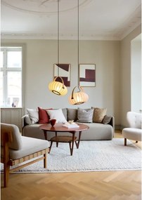 Halo Design 746361 - Pendul pe cablu DC 1xE27/40W/230V, Ø 40 cm, verde/stejar