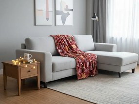 Patura din microfibre de Craciun GINGERBREAD HEART, rosie Dimensiune: 200 x 220 cm