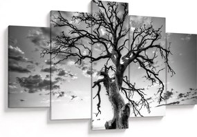 Tablou - Copacul, alb-negru (150x105 cm)