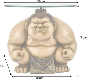 Masuta laterala rotunda bej SUMO 30cm
