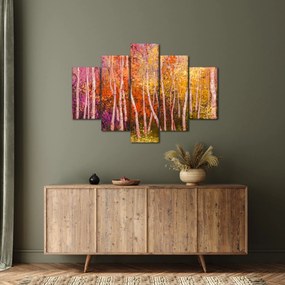 Tablou - Pădurea colorată (150x105 cm)