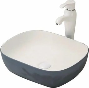 Lavoar pe blat Fluminia Indus dreptunghiular 48.5x39.5 cm