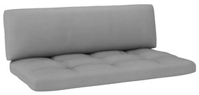 Canapea de mijloc din paleti de gradina, lemn pin tratat canapea de mijloc, Gri, Gri