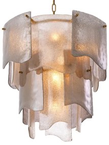 Candelabru LUX design deosebit Asinara S, sticla fumurie