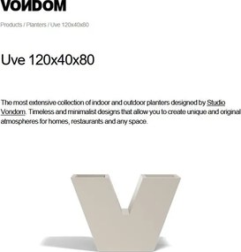 Jardiniera / Ghiveci plante design decorativ modern exterior / interior UVE 120x40x80cm