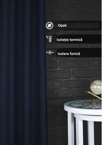 Perdea  Blackout opaca negru, 250x260 cm,50031