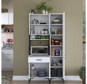 Set dulapuri bucătărie Jenaretta 21 (alb + negru). 1107093