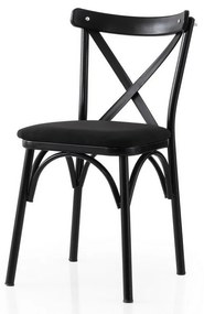 Set de scaune de sufragerie Ekol Black and Black,2 buc.