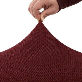Nueva Textura Huse super elastice HARMONIA bordo fotoliu dublu (l. 140 - 180 cm)