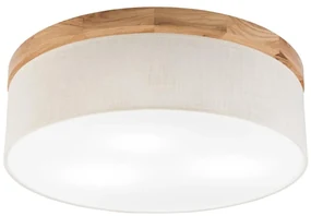 Plafonieră Brilagi BELLADONNA 3xE27/15W/230V d. 50 cm crem/stejar
