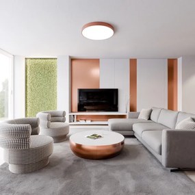 Plafonieră cu senzor CLEO 5xE27/24W/230V d. 60 cm cupru