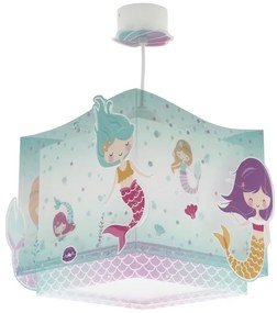 Lustră pentru copii MERMAIDS 1xE27/60W/230V Dalber 63442