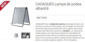 Lampa de podea LED iluminat exterior decorativ IP65 CADAQUES Blue