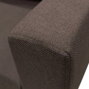 Canapea colțar SEYA, extensibilă în U, universală, cu spațiu de depozitare, maro