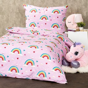 Lenjerie de pat din bumbac pentru copii4Home Rainbow, 140 x 200 cm, 70 x 90 cm, 140 x 200 cm, 70 x 90 cm