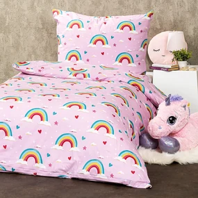 Lenjerie de pat din bumbac pentru copii4Home Rainbow, 140 x 200 cm, 70 x 90 cm, 140 x 200 cm, 70 x 90 cm