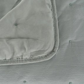 Cuvertură verde prăfuit matlasată 230x280 cm – Ixia