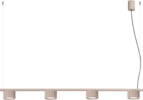 Sollux SL.2702 - Lustră suspendată pe cablu AURA 4xGX53/10W/230V taupe