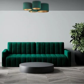 Duolla - Plafonieră ROLLER PENTO 5xE27/60W/230V verde/auriu