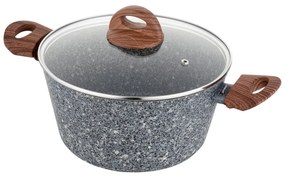 Oală cu capac Florina Master MG, 24 cm, 4,1 l, gri, diam. 24 cm