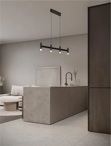 Lustra liniara cu 4 spoturi LED 2700K POETIC negru