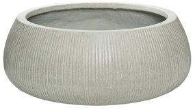 Ghiveci Eileen, gri deschis (canelare verticală), dimensiuni multiple - ghivece ceramice Mărime: XL - v. 14 cm, ⌀ 36 cm