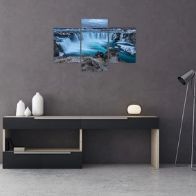 Tablou - Priveliște la cascade (90x60 cm)