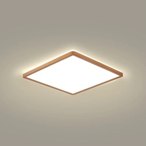 Brilagi - Plafonieră LED ultra-subțire pentru baie, 18W, 230V, 30x30 cm, roz auriu, IP54