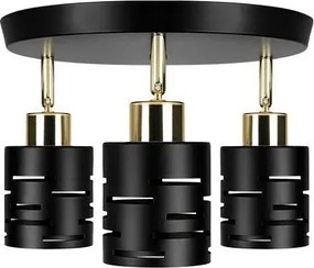 Spot ELEN 3xE27/35W/230V negru/auriu