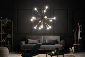 Lustra suspendata cu 14 surse de lumina Sputnik 85cm auriu