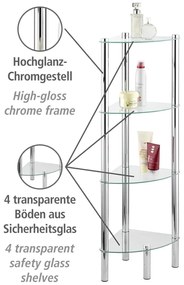 Raft de colț Wenko Corner, 4 polițe