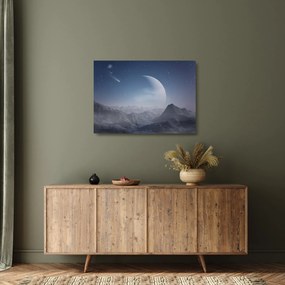 Tablou pe sticlă - Cer deasupra stâncilor (70x50 cm)