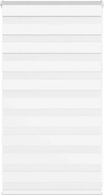 vidaXL Jaluzea tip zebra alb lățime țesătură 85,9 cm poliester