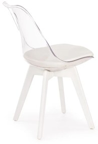 Scaun policarbonat K245 alb - H 83 cm