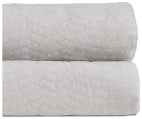 Cuvertură crem matlasată din catifea 230x260 cm – Ixia