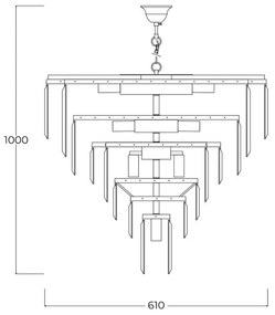 Lustra, Candelabru design deosebit VERSAILLES auriu