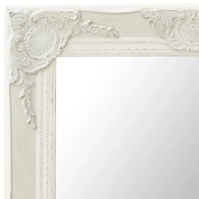 Oglinda de perete in stil baroc, alb, 50 x 80 cm 1, Alb, 50 x 80 cm