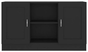Servanta, negru, 120 x 30,5 x 70 cm, PAL 1, Negru, Lemn compozit
