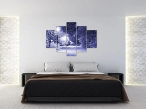 Tablou - Noaptea magică de iarnă (150x105 cm)