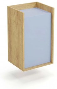 Corp depozitare modular Mobius 1D albastru – H83 cm