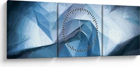 Tablou cu abstracție (cu ceas) (90x30 cm)