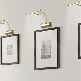 Aplică de perete alămie LED cu structură flexibilă/cu intensitate reglabilă Curtis – Trio