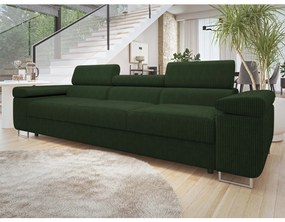 Canapea Terazuro 3 S (Verde închis + Negru) . 1104614