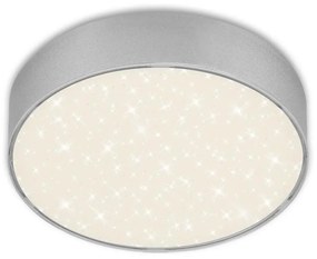 Plafonieră LED Briloner 7072-414 STAR SKY LED/11W/230V d. 15 cm argintiu