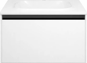 Set dulap baie cu lavoar inclus Kolpasan Pandora, 75 cm, alb Alb, 750x540x416 mm