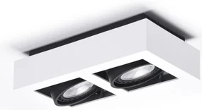 Spot aplicat directionabil de tavan/plafon NIKEA 2 ES111 alb/negru