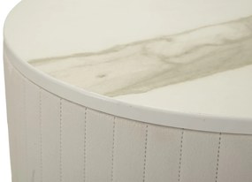 Mauro Ferretti Set De 2 Masute Inalte Cm Ø 50X90-40X68 | Aosom Romania