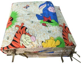 Set de aparatori pufoase h39 pat 140x70 cm DeLuxe Distractie cu Aiurila pe bej