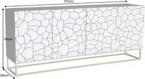 Comoda cu model mozaic 3D Vulcano 177cm